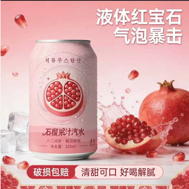 石榴果汁汽水-来聚素材站